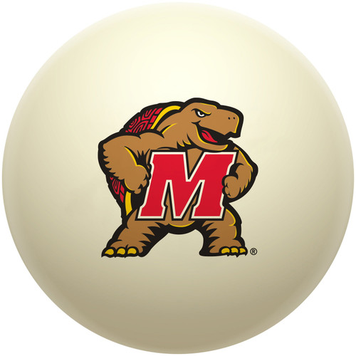 Maryland Terrapins Billiard Cue Ball