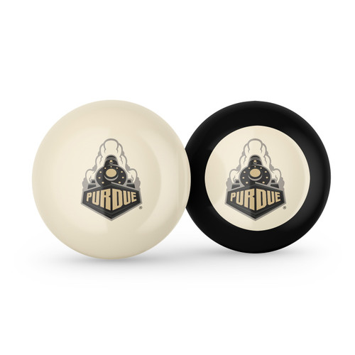 Purdue Boilermakers Billiard Cue Ball & 8 Ball Combo