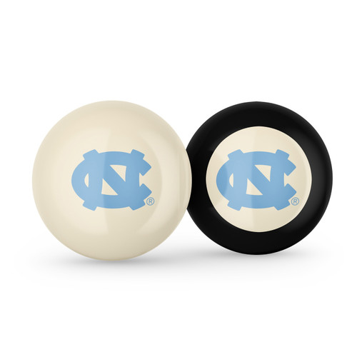 North Carolina Tar Heels Billiard Cue Ball & 8 Ball Combo