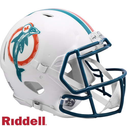 Miami Dolphins Speed Authentic 80-96 Throwback Football Helmet