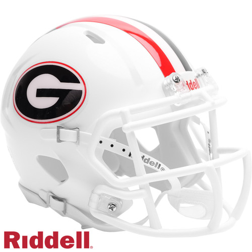 Georgia Bulldogs Speed Mini White Football Helmet