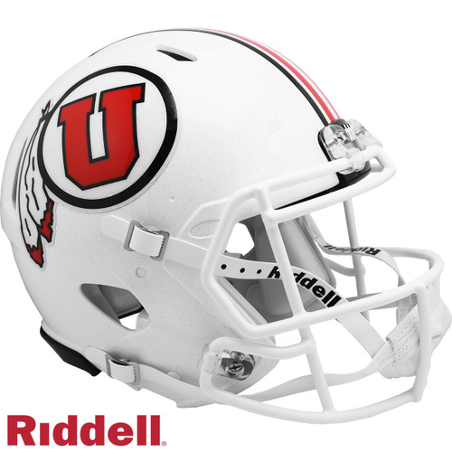 Utah Utes Speed Authentic White Football Helmet