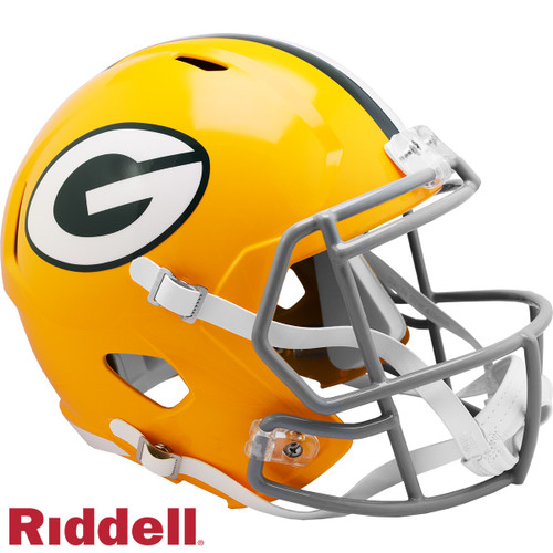 Green Bay Packers Speed Collectible 61-79 Throwback Football Helmet