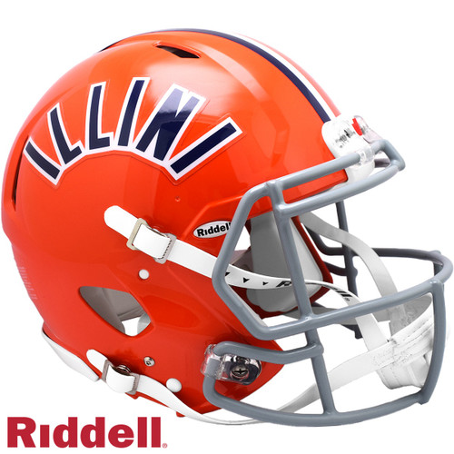 Illinois Fighting Illini Speed Authentic Arched Throwback Football Helmet