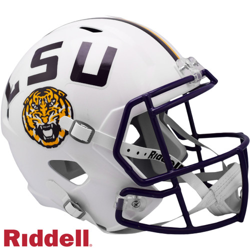 LSU Tigers Speed Collectible White Football Helmet