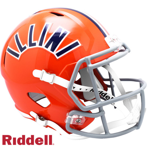 Illinois Fighting Illini Speed Collectible Arched Throwback Football Helmet