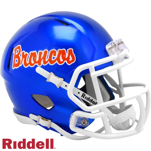 Boise State Broncos Speed Mini Script Football Helmet