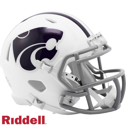 Kansas State Wildcats Speed Mini White Football Helmet