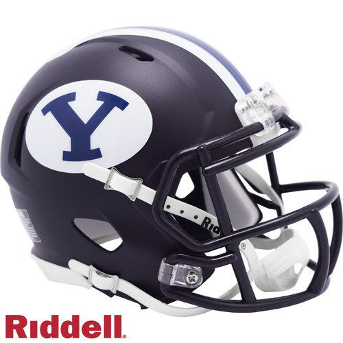 BYU Cougars Speed Mini Navy Football Helmet