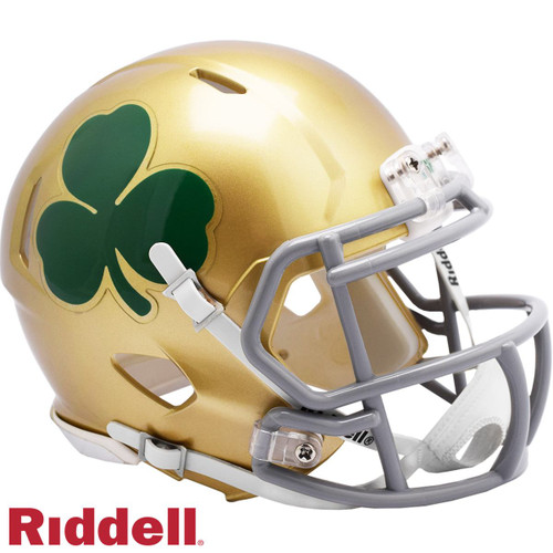 Notre Dame Fighting Irish Speed Mini Shamrock Football Helmet