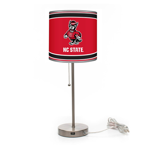 North Carolina State Wolfpack Chrome Lamp