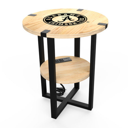 Alabama Crimson Tide Side Table with Charger