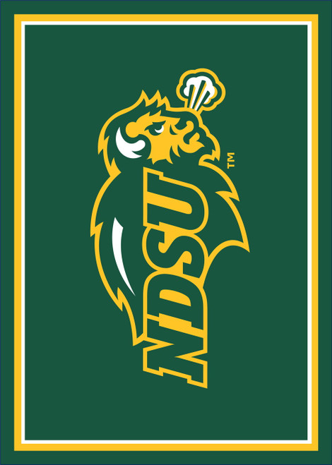 North Dakota State Bison Spirit Area Rug
