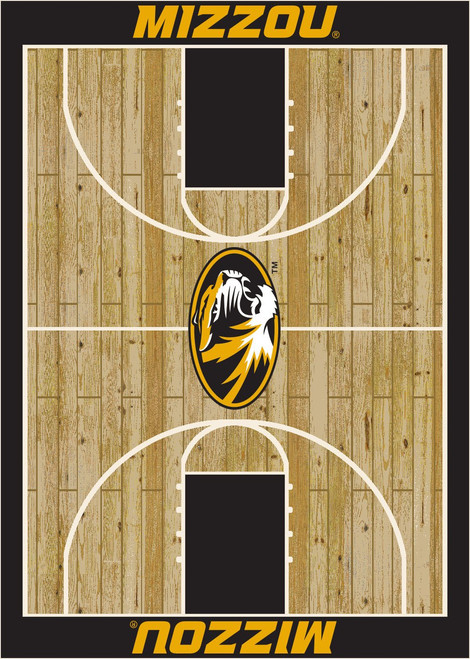 Missouri Tigers Courtside Area Rug
