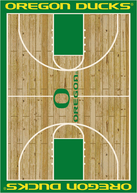 Oregon Ducks Courtside Area Rug