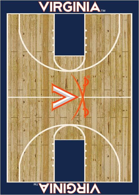 Virginia Cavaliers Courtside Area Rug