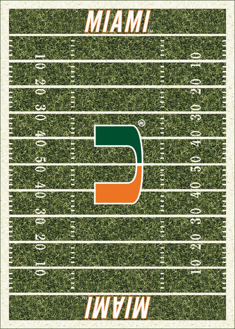 Miami Hurricanes Homefield Area Rug