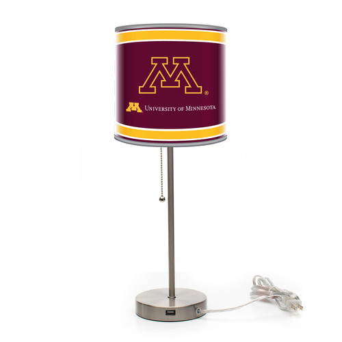 Minnesota Golden Gophers Chrome Lamp