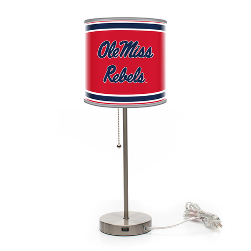 Mississippi Rebels Chrome Lamp