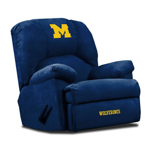 Michigan Wolverines Navy GM Recliner