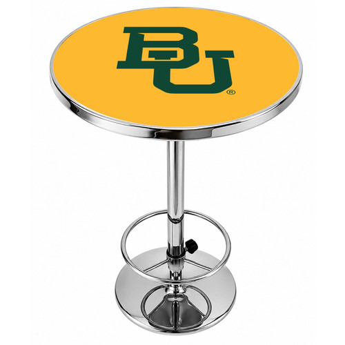 Baylor Bears Logo Chrome Pub Table