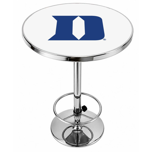 Duke Blue Devils Logo Chrome Pub Table