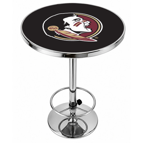Florida State Seminoles Logo Chrome Pub Table