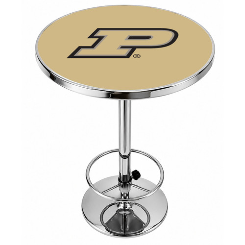 Purdue Boilermakers  Logo Chrome Pub Table