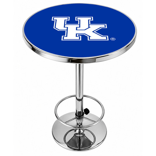 Kentucky Wildcats Logo Chrome Pub Table