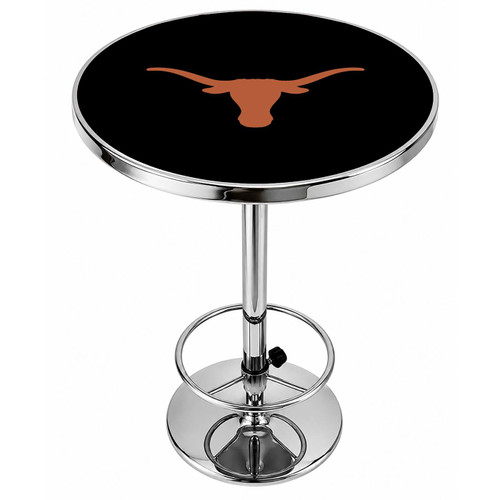 Texas Longhorns Logo Chrome Pub Table