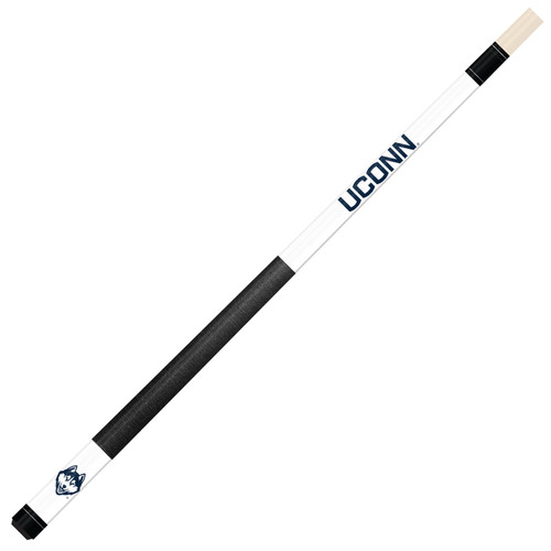 UConn Huskies White Laser Etched Pool Cue