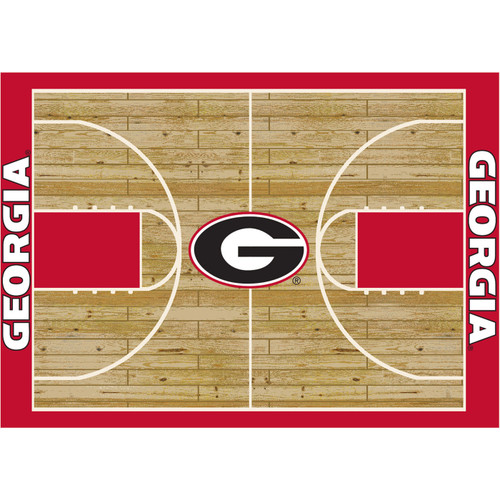 Georgia Bulldogs Courtside Area Rug