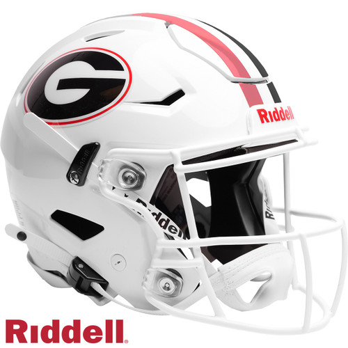 Georgia Bulldogs Riddell SpeedFlex Authentic White Football Helmet