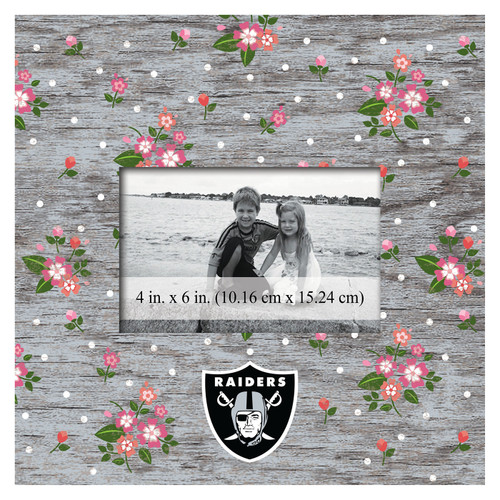 Las Vegas Raiders Floral 10" x 10" Picture Frame