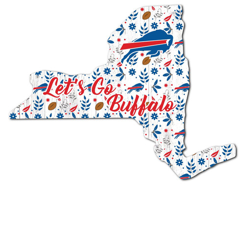 Buffalo Bills 24" Floral State Sign