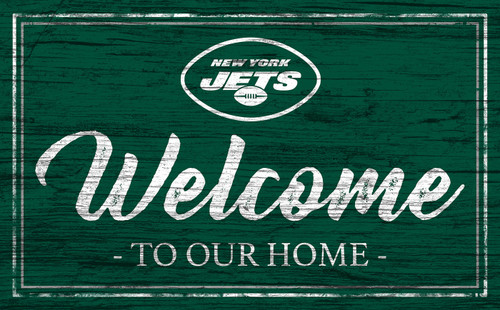New York Jets Team Color Welcome Sign
