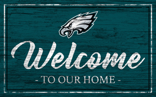 Philadelphia Eagles Team Color Welcome Sign