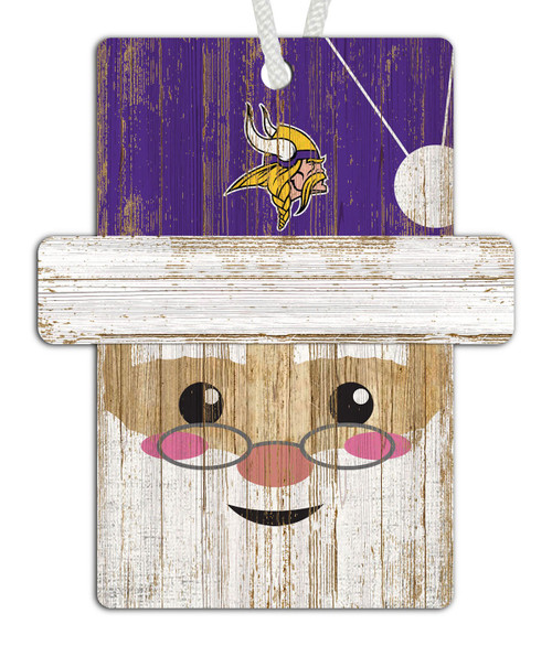 Minnesota Vikings Santa Ornament
