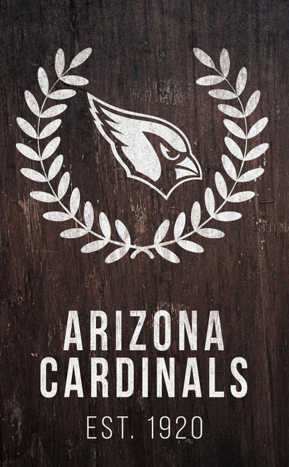 Arizona Cardinals 11" x 19" Laurel Wreath Sign