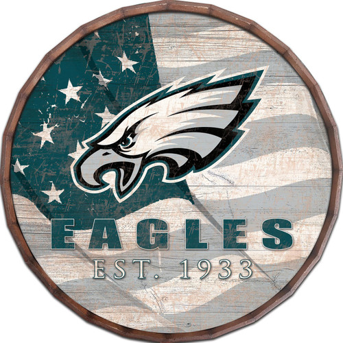 Philadelphia Eagles 24" Flag Barrel Top