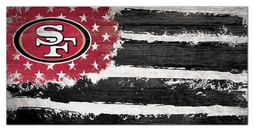 San Francisco 49ers 6" x 12" Flag Sign