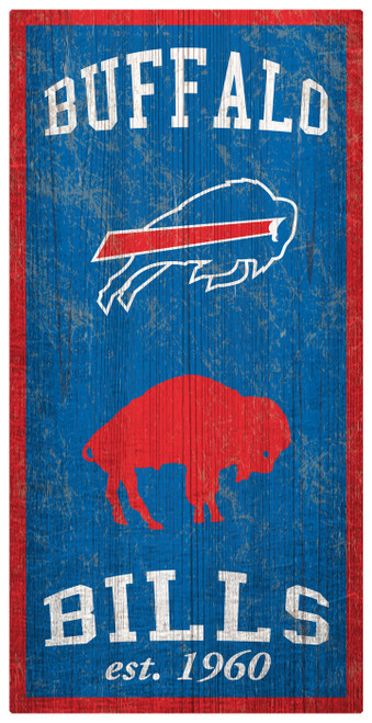 Buffalo Bills 6" x 12" Heritage Sign