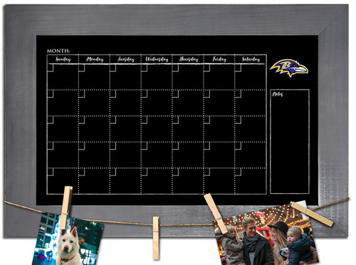 Baltimore Ravens Monthly Chalkboard with Frame