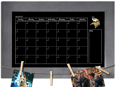 Minnesota Vikings Monthly Chalkboard with Frame