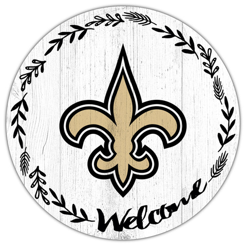 New Orleans Saints 12" Welcome Circle Sign