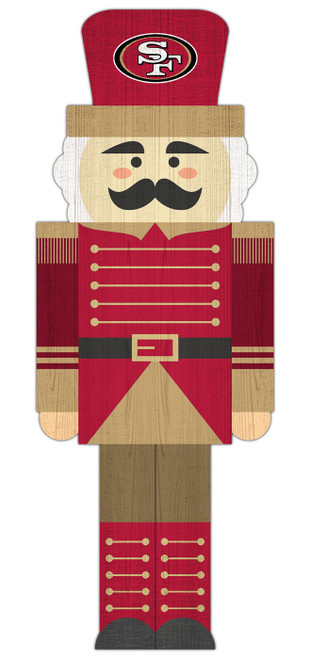 San Francisco 49ers 31" Nutcracker Leaner