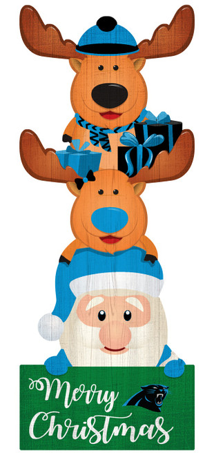 Carolina Panthers 31" Santa Stack Leaner