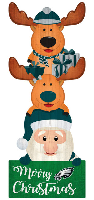 Philadelphia Eagles 31" Santa Stack Leaner