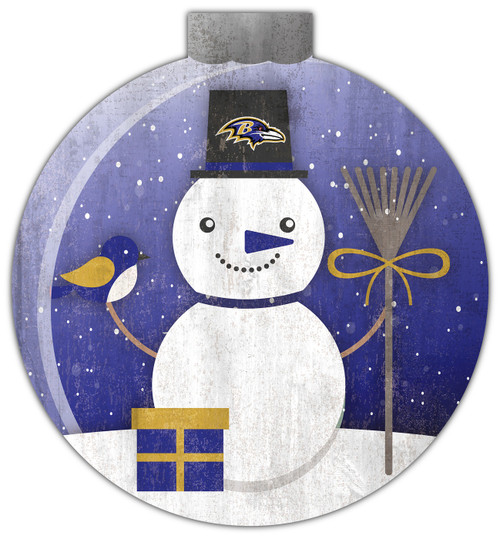 Baltimore Ravens 12" Snow Globe Wall Art