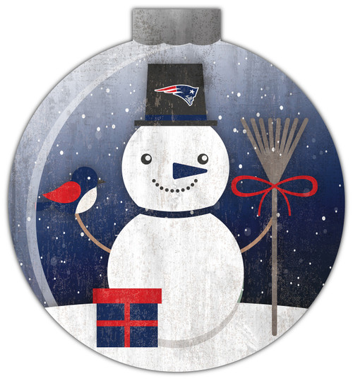 New England Patriots 12" Snow Globe Wall Art